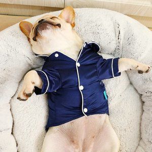 XS-2XL Luxury Pet Dog Pajamas Soft Silk